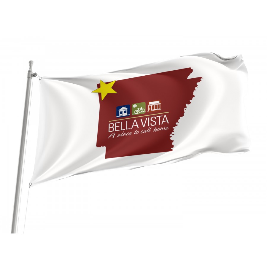 Flag of Bella Vista, Arkansas, Patriotic Flags, Unique Design Print, Flags for Indoor & Outdoor Use