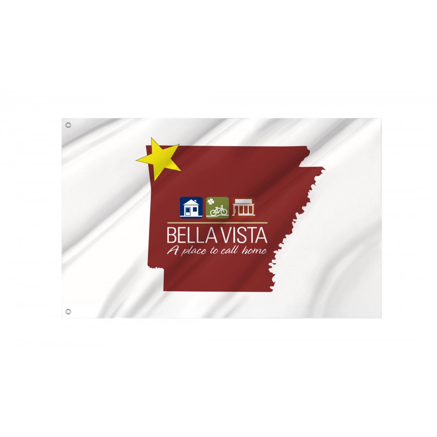 Flag of Bella Vista, Arkansas, Patriotic Flags, Unique Design Print, Flags for Indoor & Outdoor Use
