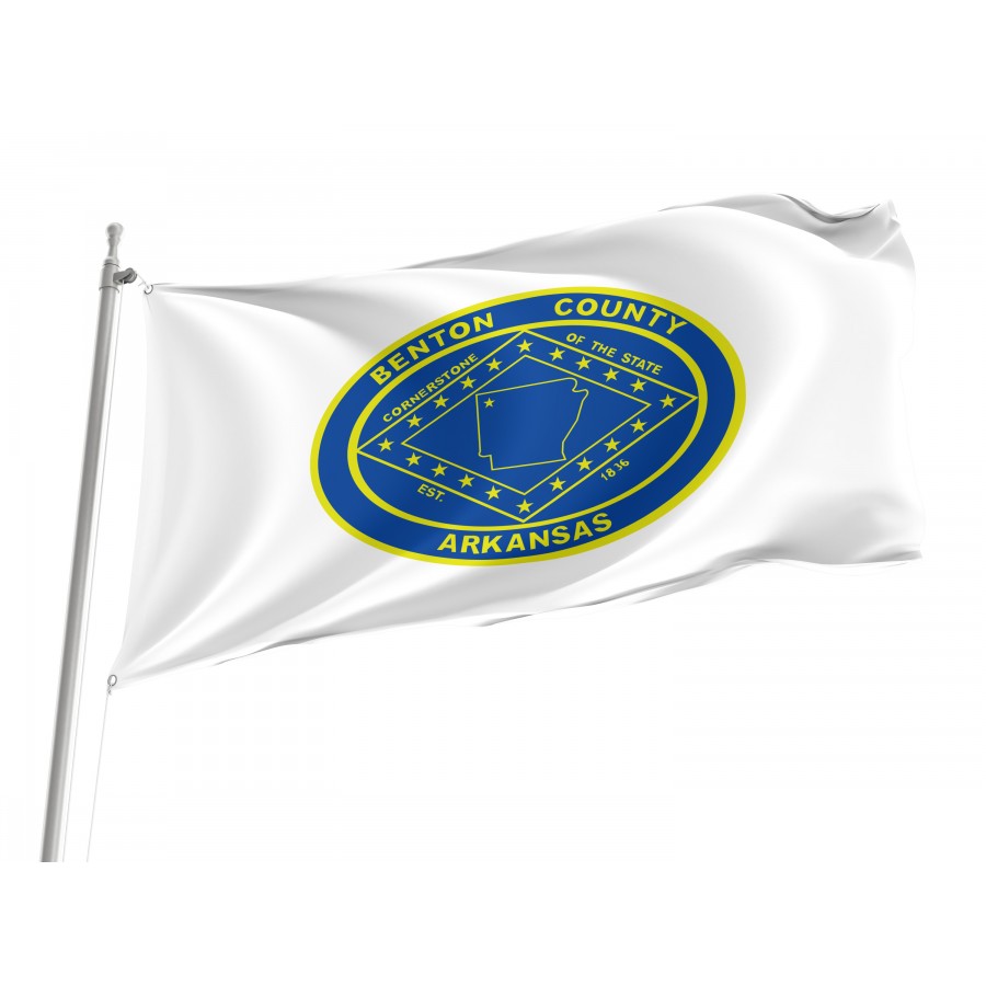 Flag of Benton County, Arkansas, Patriotic Flags, Unique Design Print, Flags for Indoor & Outdoor Use