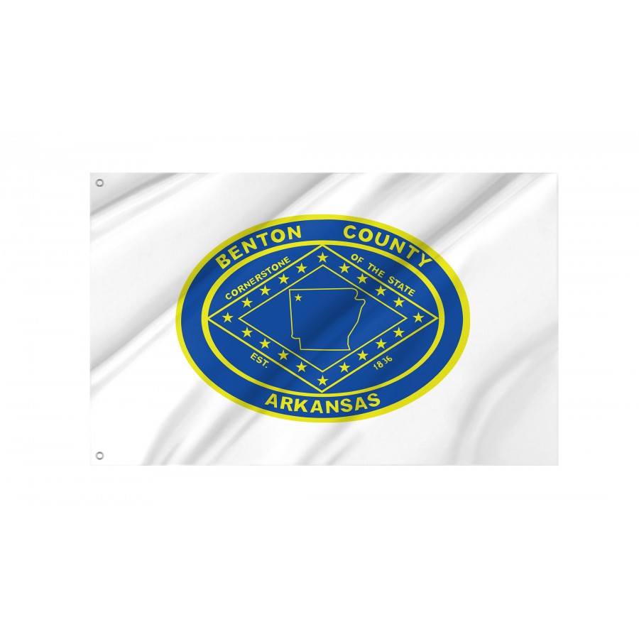 Flag of Benton County, Arkansas, Patriotic Flags, Unique Design Print, Flags for Indoor & Outdoor Use