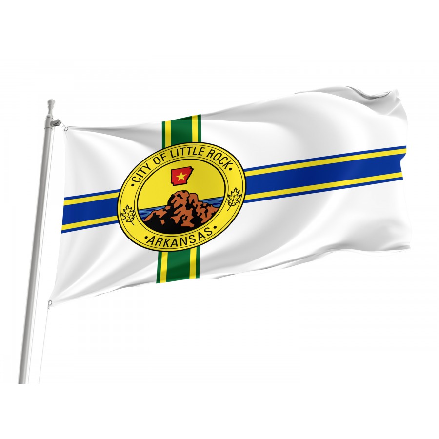 Flag of Little Rock, Arkansas, Patriotic Flags, Unique Design Print, Flags for Indoor & Outdoor Use