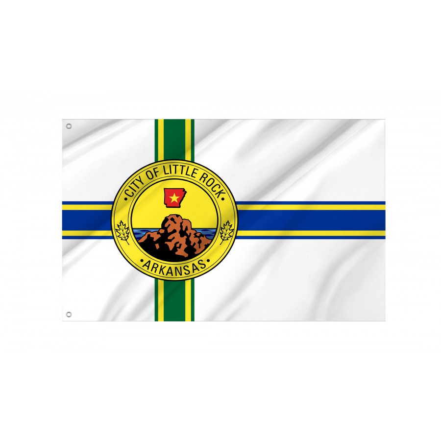 Flag of Little Rock, Arkansas, Patriotic Flags, Unique Design Print, Flags for Indoor & Outdoor Use
