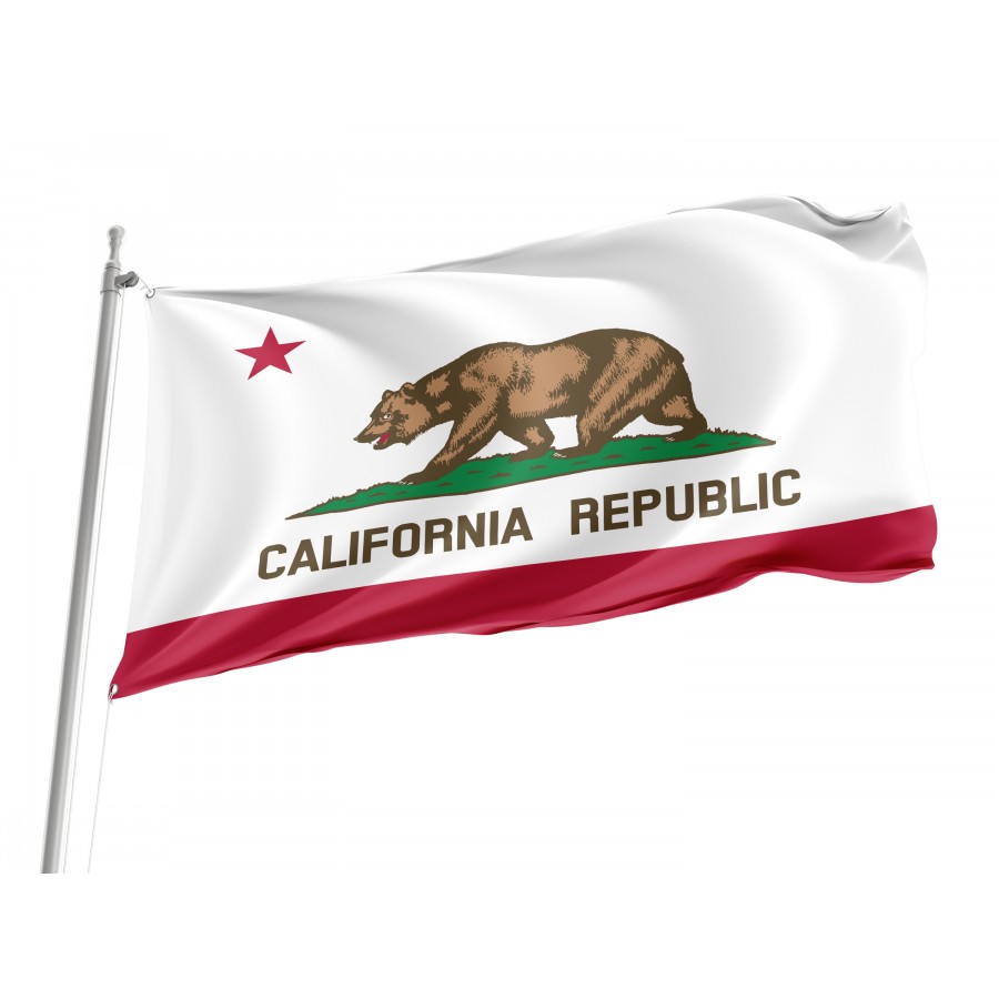 Flag of California State, Patriotic Flags, Unique Design Print, Flags for Indoor & Outdoor Use