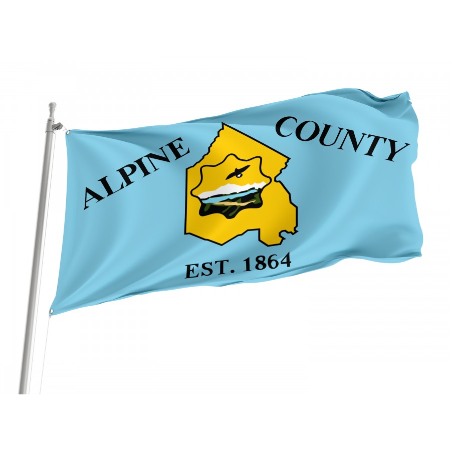 Flag of Alpine County, California, Patriotic Flags, Unique Design Print, Flags for Indoor & Outdoor Use