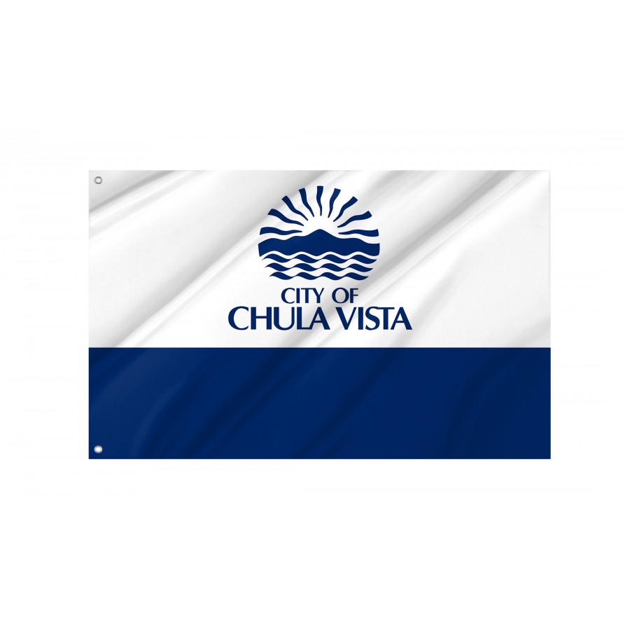 Flag of Chula Vista, California, Patriotic Flags, Unique Design Print, Flags for Indoor & Outdoor Use