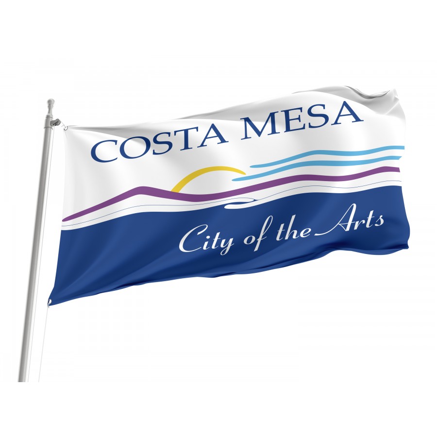 Flag of Costa Mesa, California, Patriotic Flags, Unique Design Print, Flags for Indoor & Outdoor Use