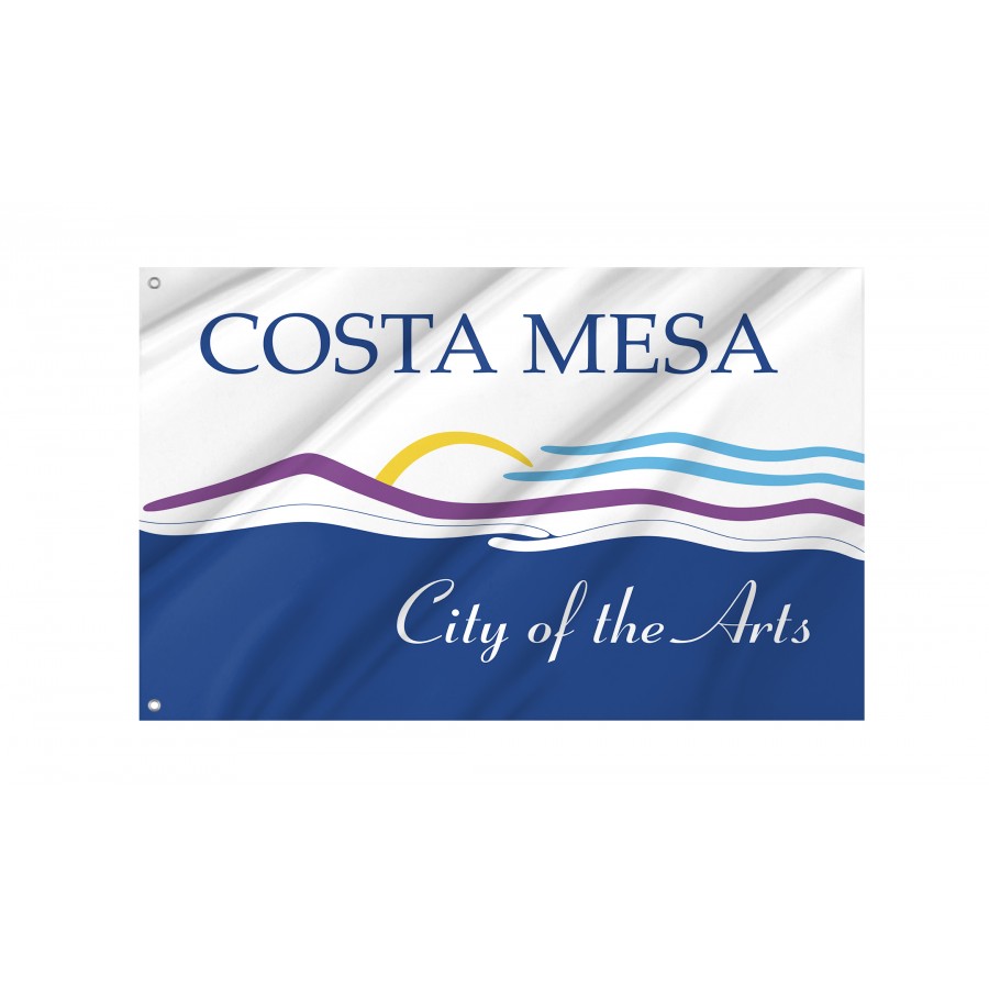 Flag of Costa Mesa, California, Patriotic Flags, Unique Design Print, Flags for Indoor & Outdoor Use