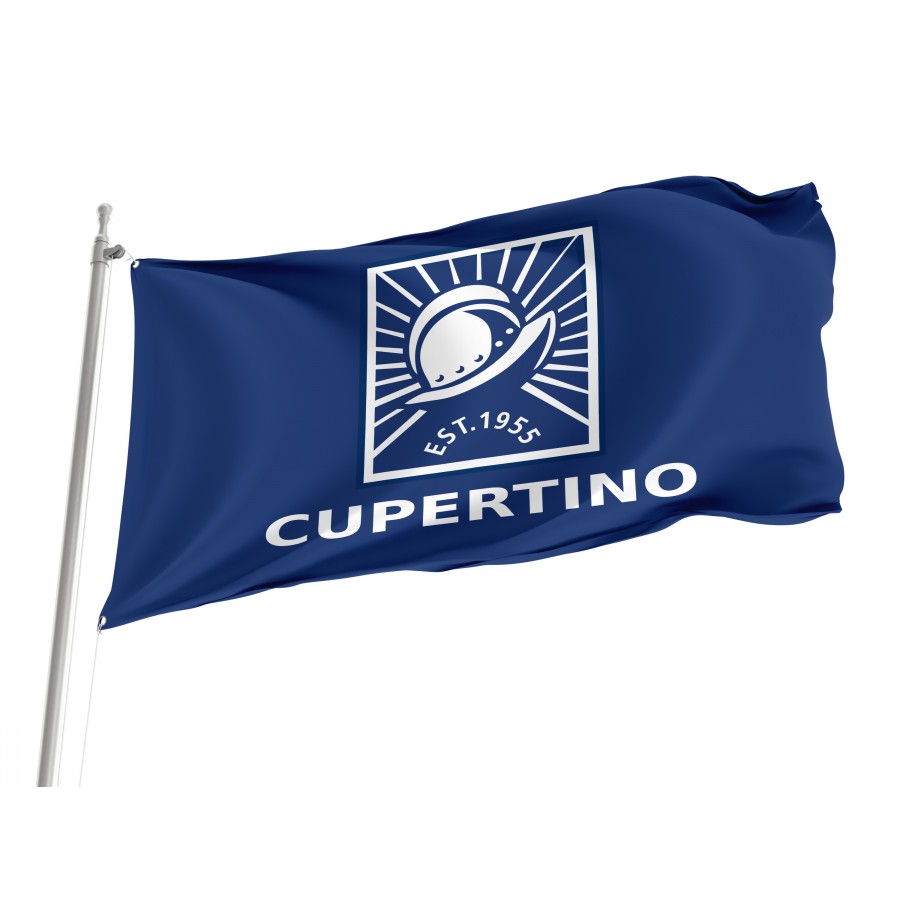 Flag of Cupertino, California, Patriotic Flags, Unique Design Print, Flags for Indoor & Outdoor Use