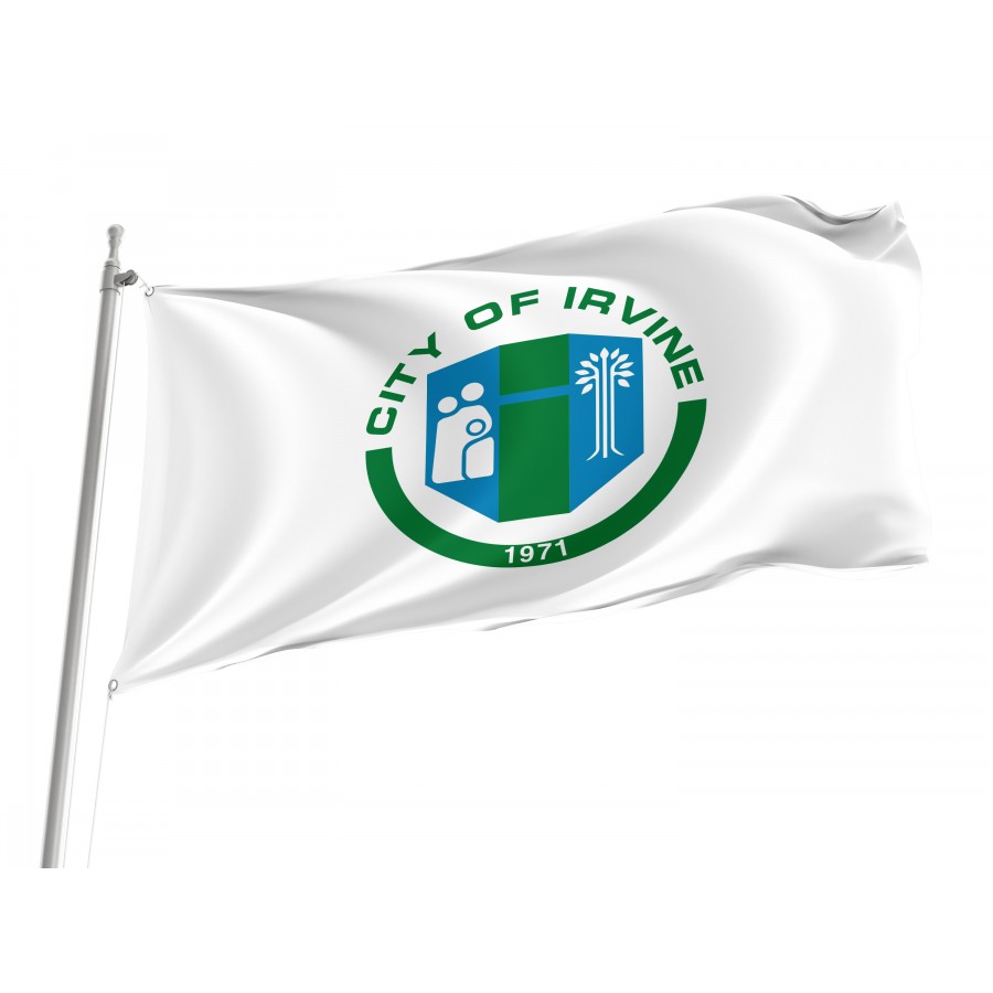 Flag of Irvine, California, Patriotic Flags, Unique Design Print, Flags for Indoor & Outdoor Use