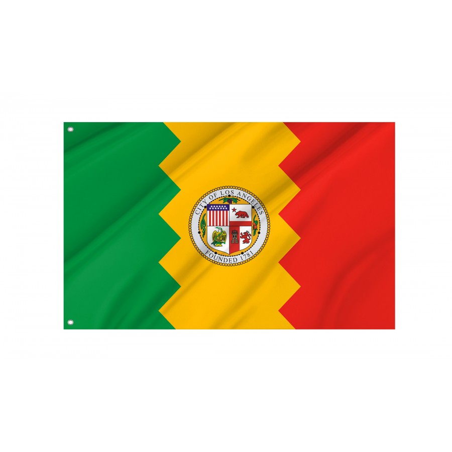 Flag of Los Angeles, California, Patriotic Flags, Unique Design Print, Flags for Indoor & Outdoor Use