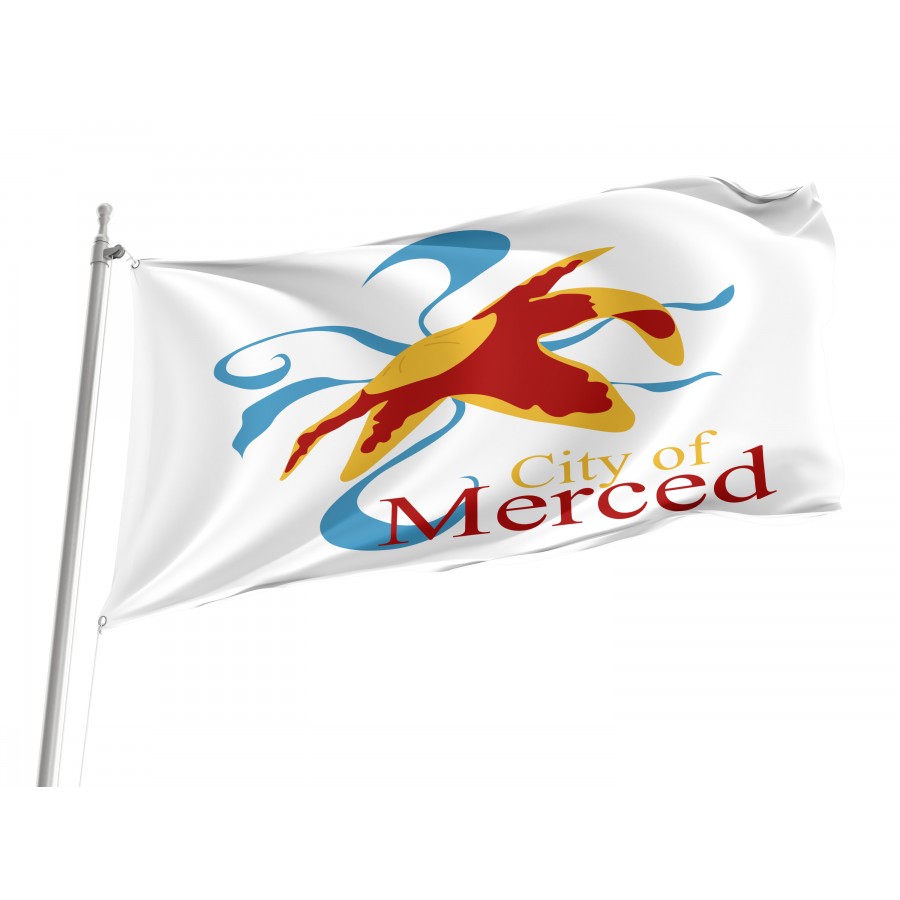 Flag of Merced, California, Patriotic Flags, Unique Design Print, Flags for Indoor & Outdoor Use