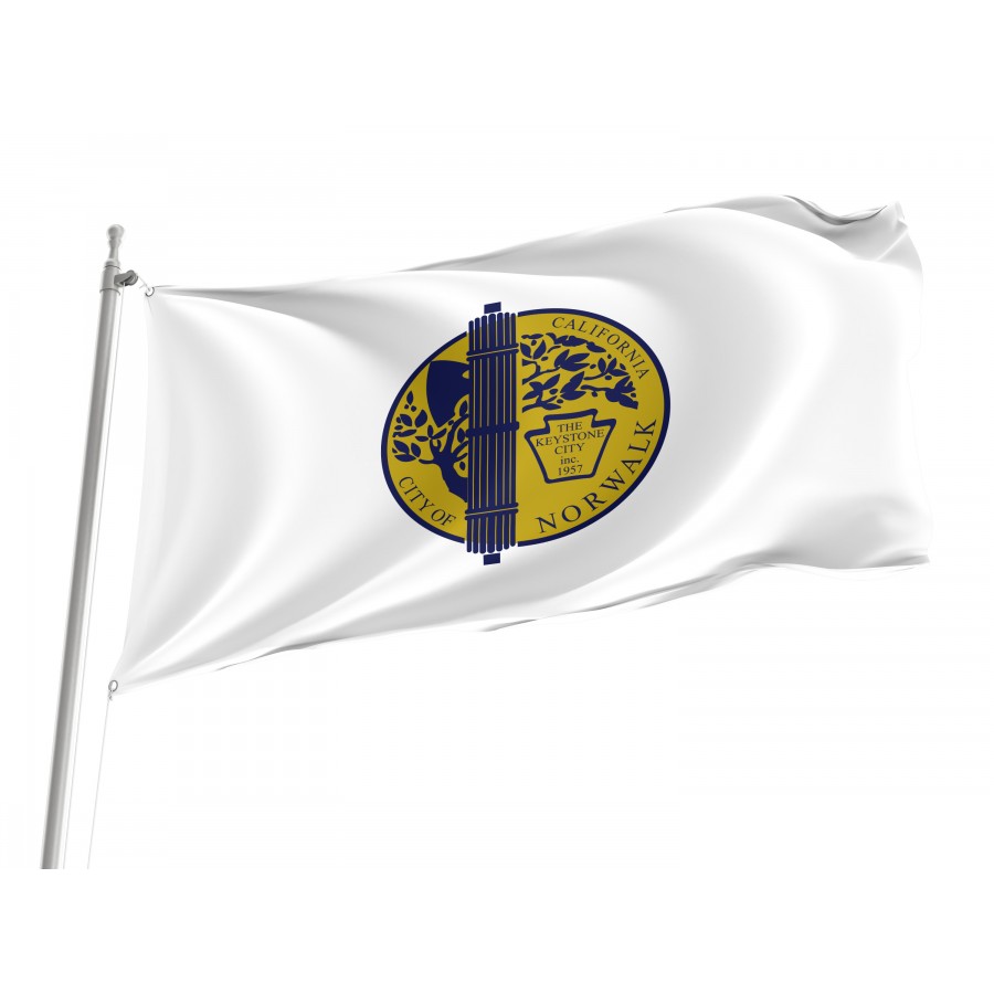 Flag of Norwalk, California, Patriotic Flags, Unique Design Print, Flags for Indoor & Outdoor Use