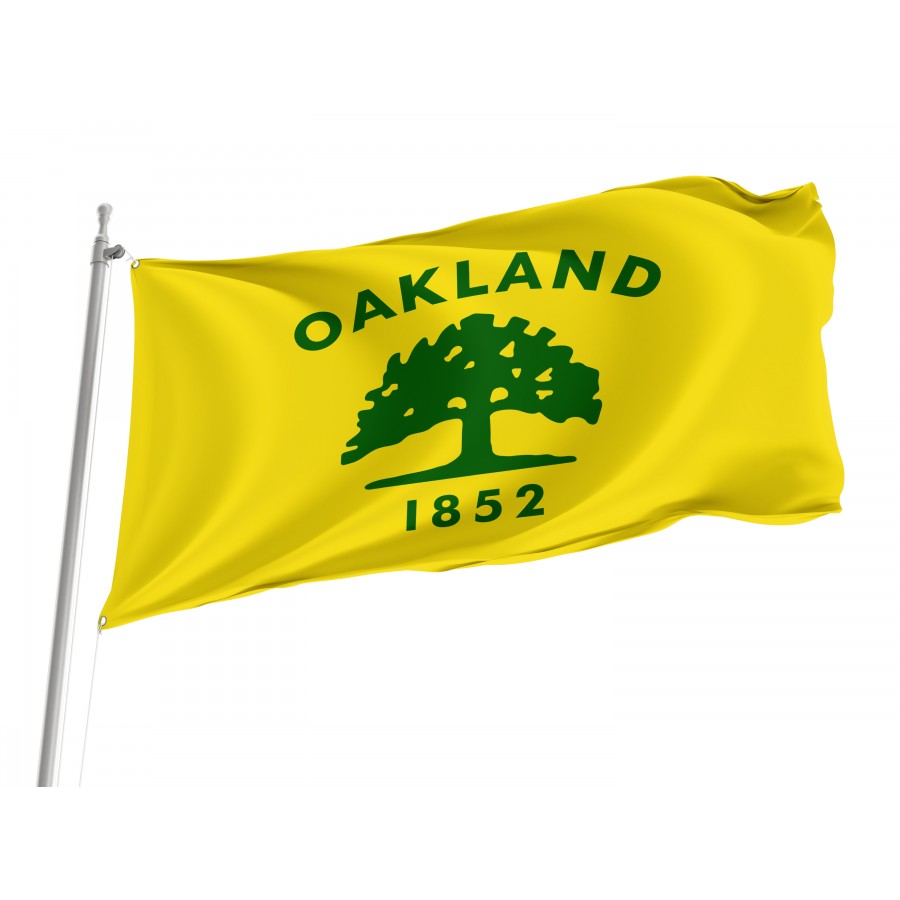 Flag of Oakland, California, Patriotic Flags, Unique Design Print, Flags for Indoor & Outdoor Use