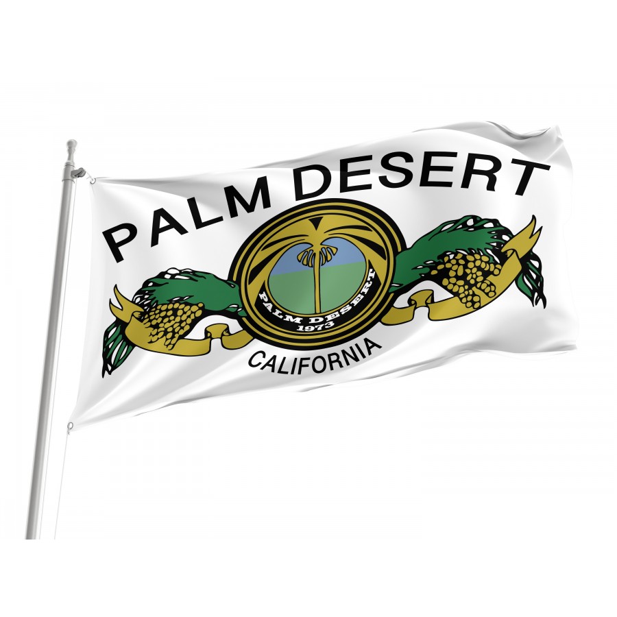 Flag of Palm Desert California, Patriotic Flags, Unique Design Print, Flags for Indoor & Outdoor Use