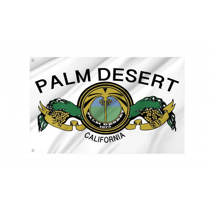 Flag of Palm Desert California, Patriotic Flags, Unique Design Print, Flags for Indoor & Outdoor Use
