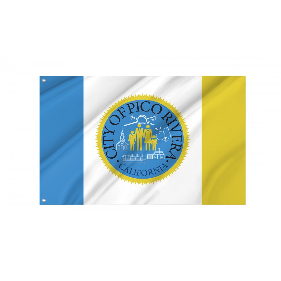 Flag of Pico Rivera, California, Patriotic Flags, Unique Design Print, Flags for Indoor & Outdoor Use