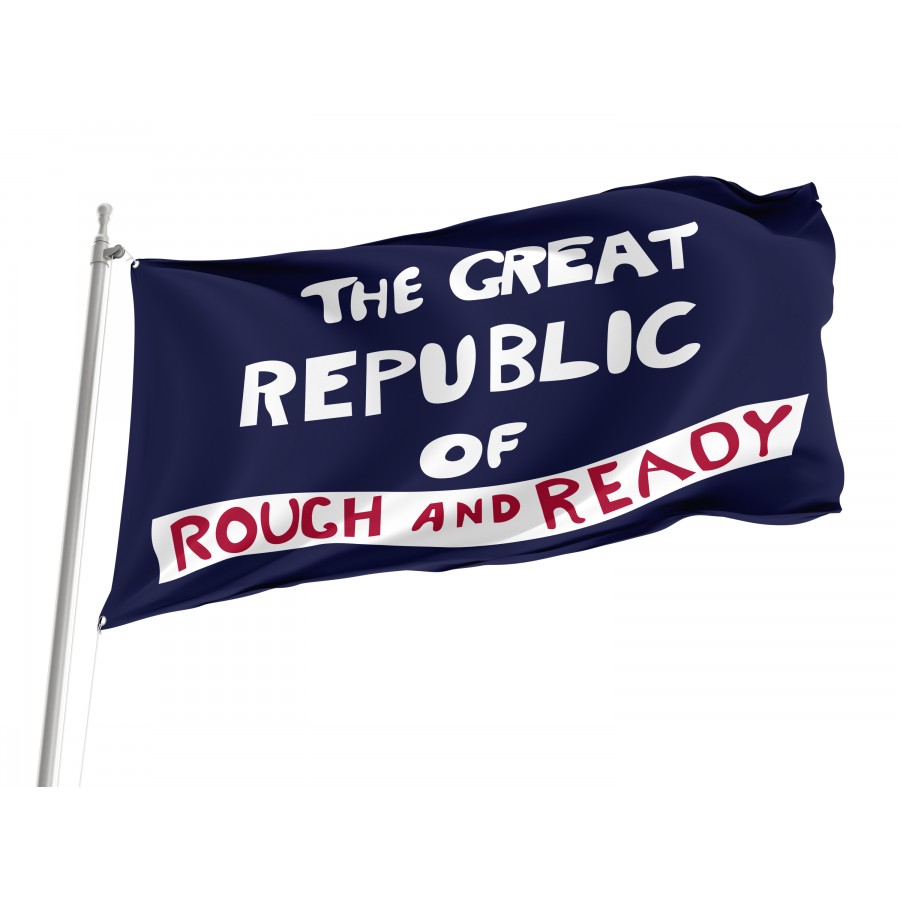 Flag of Rough and Ready, California, Patriotic Flags, Unique Design Print, Flags for Indoor & Outdoor Use