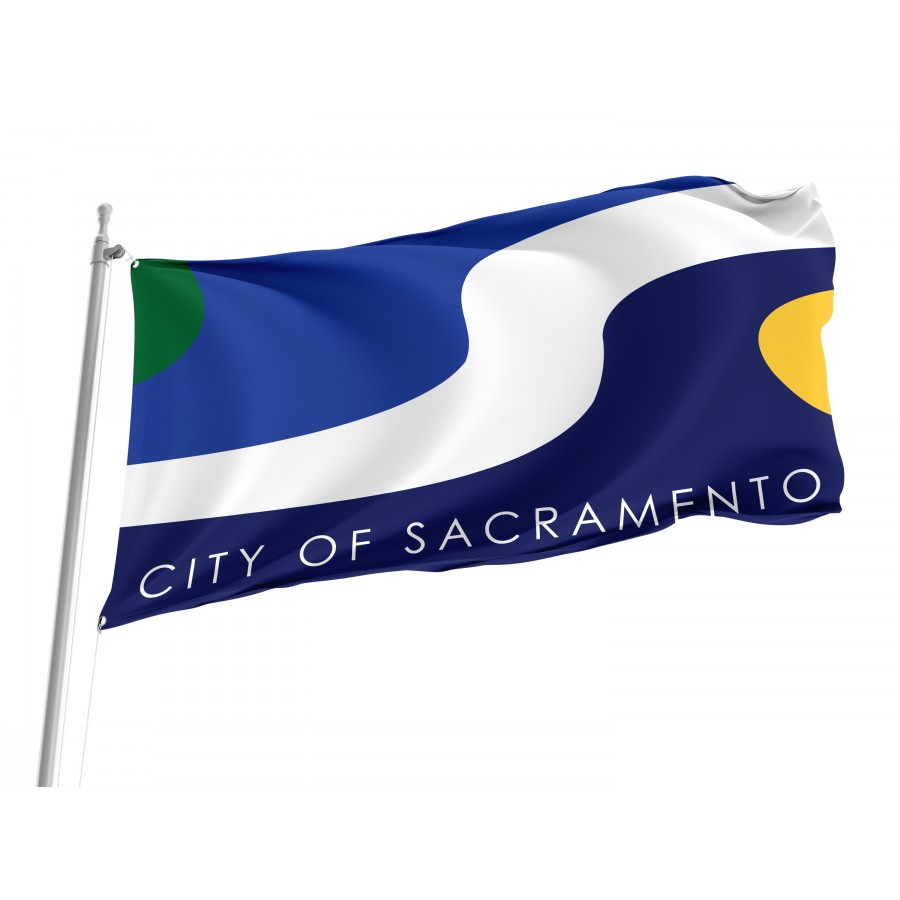 Flag of Sacramento, California, Patriotic Flags, Unique Design Print, Flags for Indoor & Outdoor Use