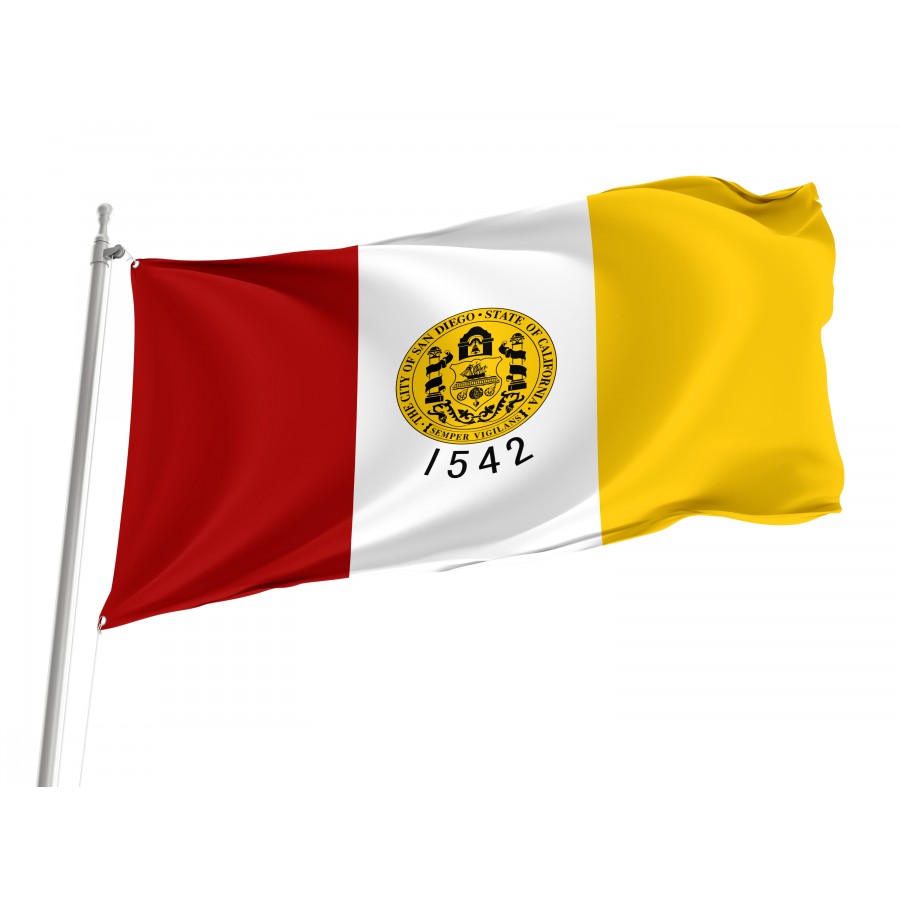 Flag of San Diego, California, Patriotic Flags, Unique Design Print, Flags for Indoor & Outdoor Use