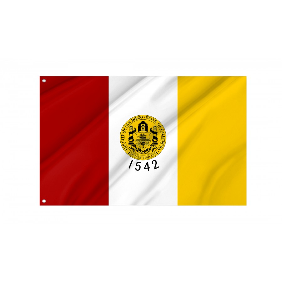 Flag of San Diego, California, Patriotic Flags, Unique Design Print, Flags for Indoor & Outdoor Use