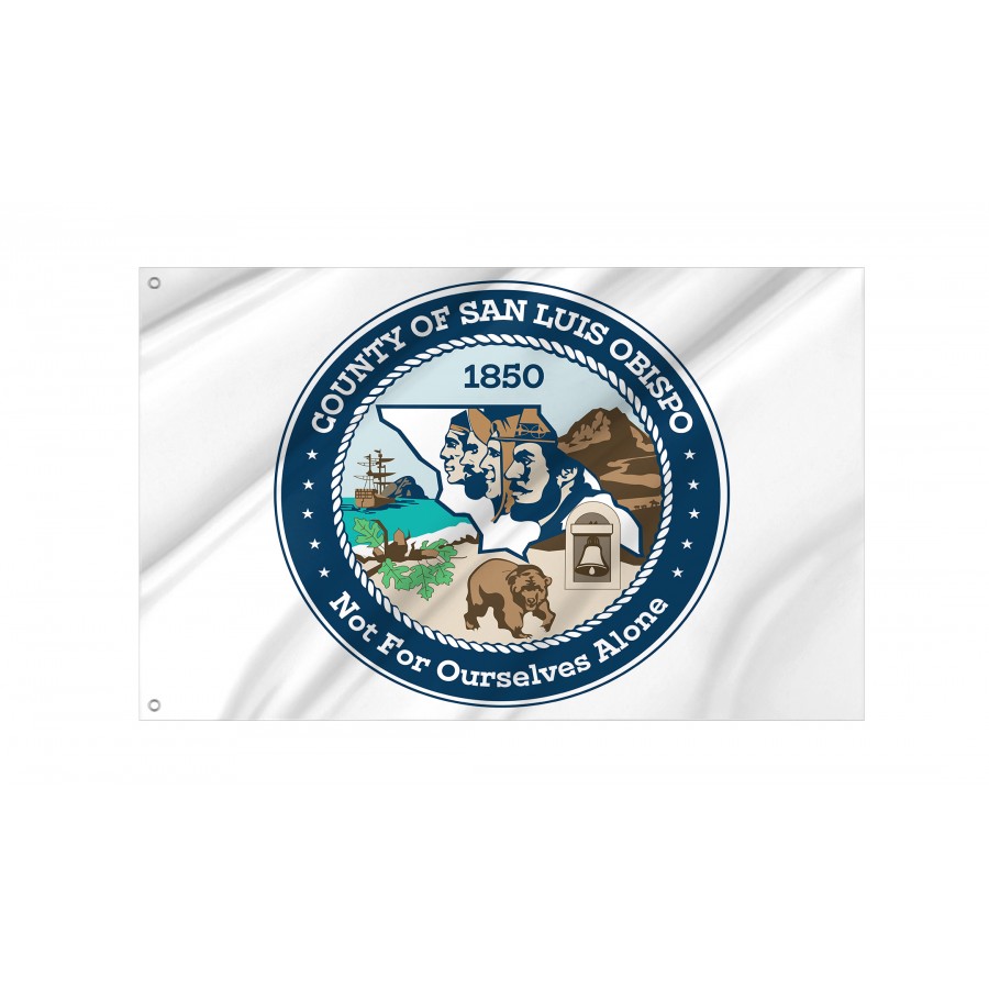 Flag of San Luis Obispo County, California, Patriotic Flags, Unique Design Print, Flags for Indoor & Outdoor Use