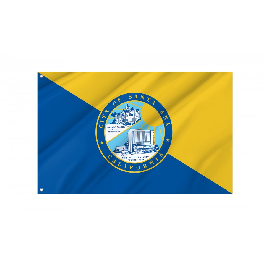 Flag of Santa Ana, California, Patriotic Flags, Unique Design Print, Flags for Indoor & Outdoor Use