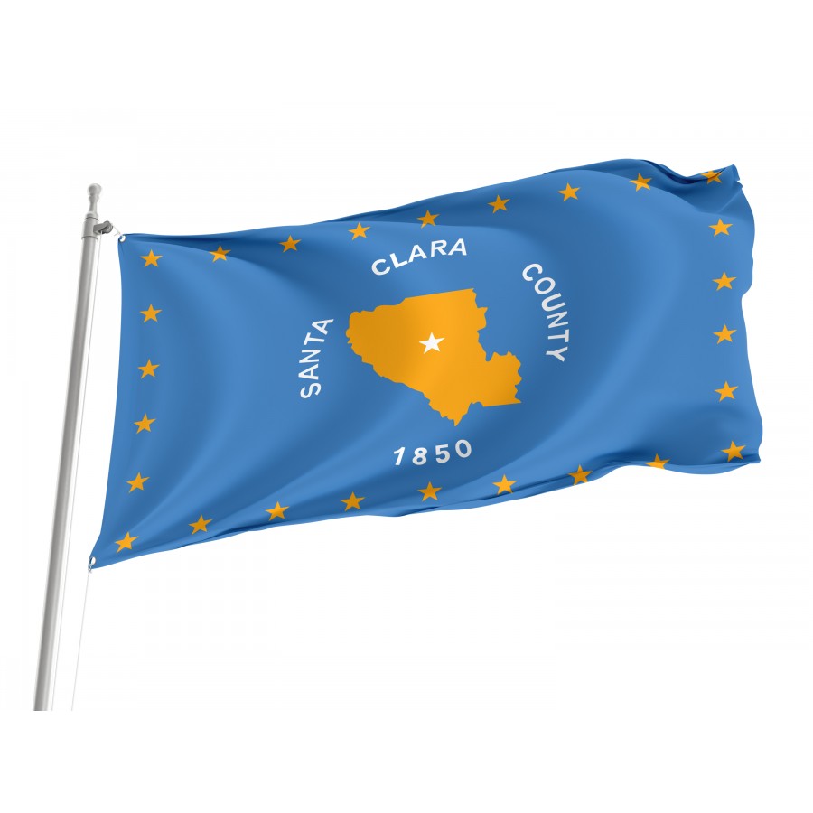 Flag of Santa Clara County, California, Patriotic Flags, Unique Design Print, Flags for Indoor & Outdoor Use