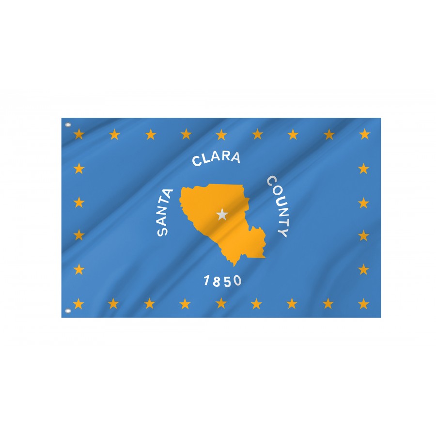 Flag of Santa Clara County, California, Patriotic Flags, Unique Design Print, Flags for Indoor & Outdoor Use
