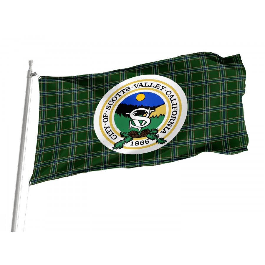 Flag of Scotts Valley, California, Patriotic Flags, Unique Design Print, Flags for Indoor & Outdoor Use