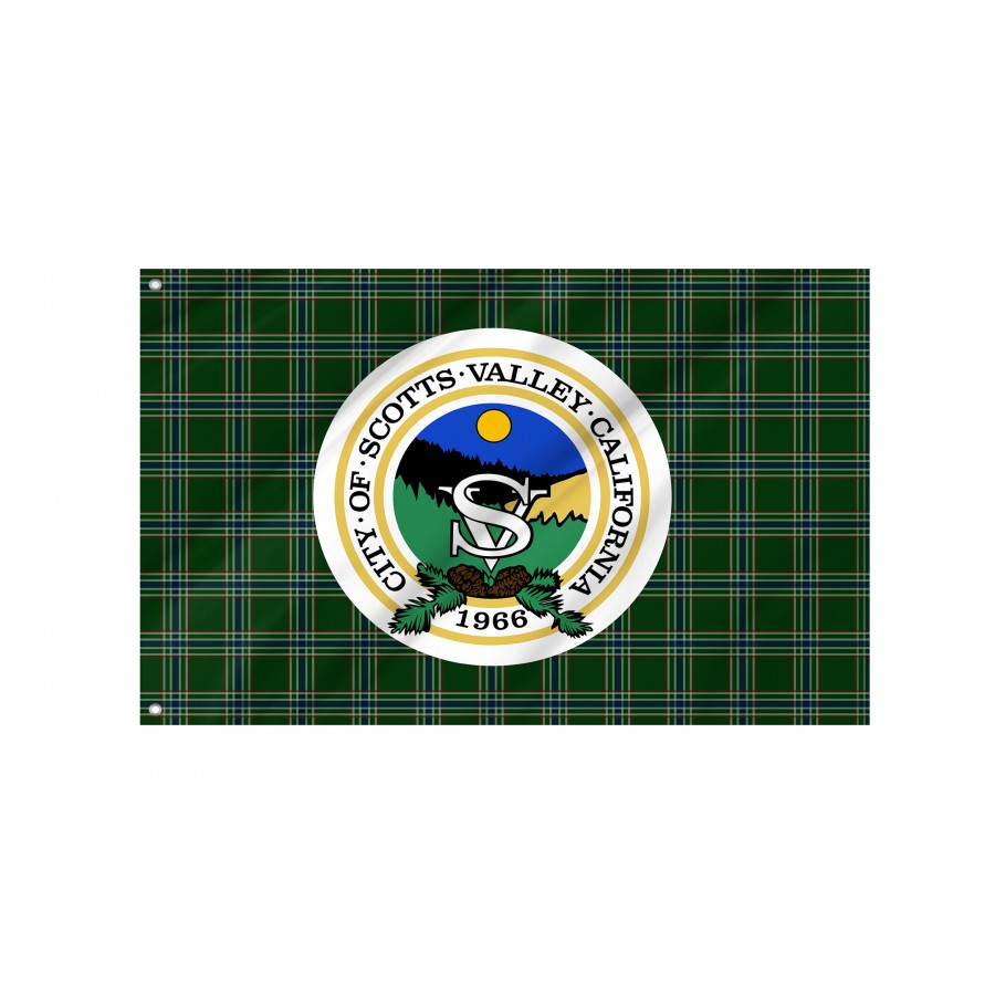 Flag of Scotts Valley, California, Patriotic Flags, Unique Design Print, Flags for Indoor & Outdoor Use