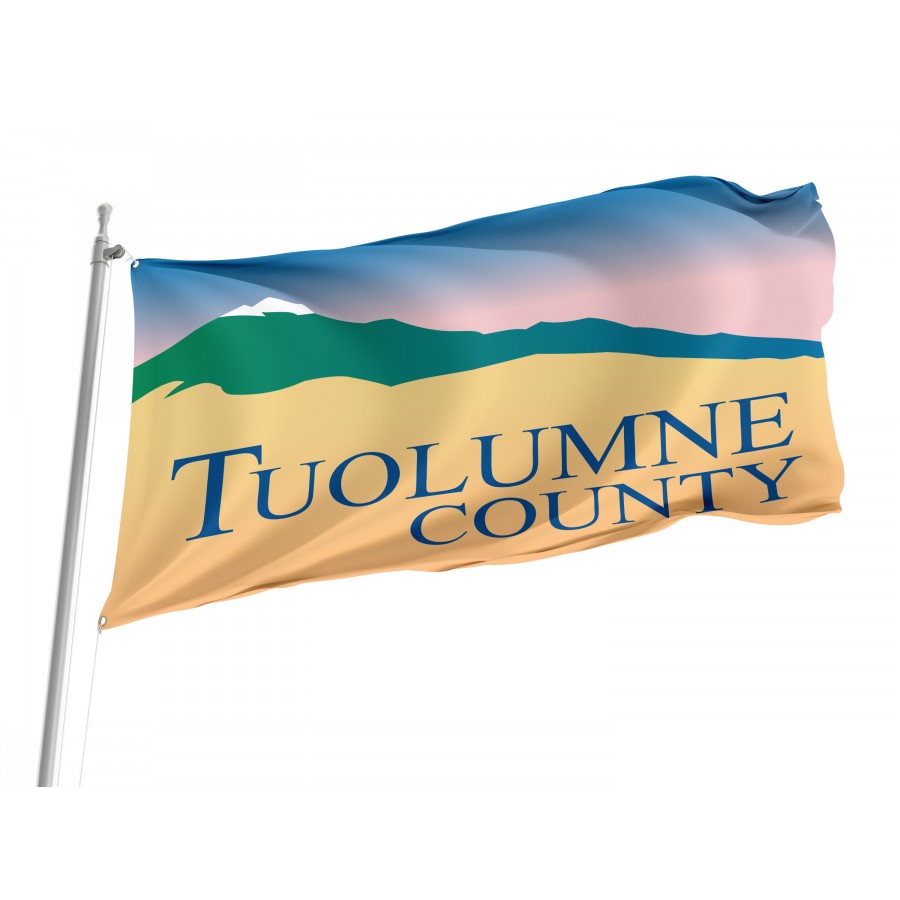 Flag of Tuolumne County, California, Patriotic Flags, Unique Design Print, Flags for Indoor & Outdoor Use