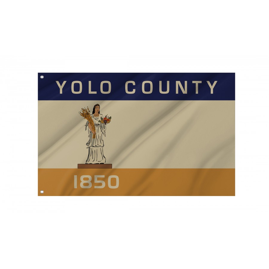 Flag of Yolo County, California, Patriotic Flags, Unique Design Print, Flags for Indoor & Outdoor Use