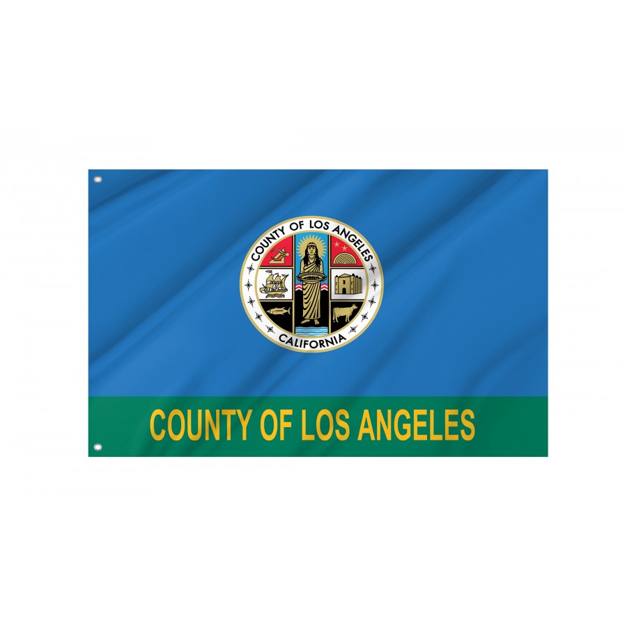 Flag of Los Angeles County, California, Unique Design Print, Flags for Indoor & Outdoor Use