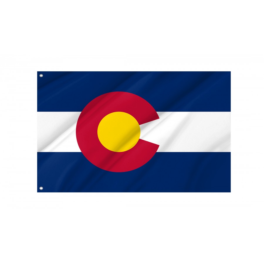Flag of Colorado State, Patriotic Flags, Unique Design Print, Flags for Indoor & Outdoor Use