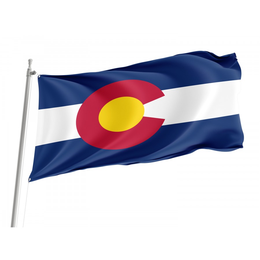 Flag of Colorado State, Patriotic Flags, Unique Design Print, Flags for Indoor & Outdoor Use
