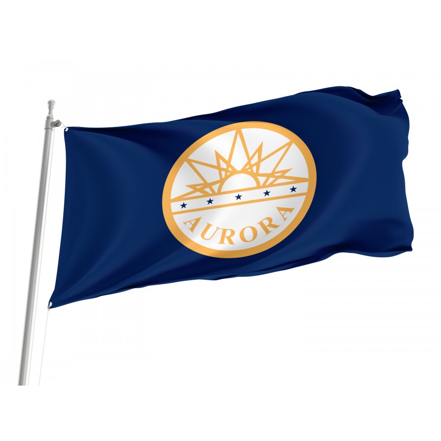 Flag of Aurora, Colorado, Patriotic Flags, Unique Design Print, Flags for Indoor & Outdoor Use