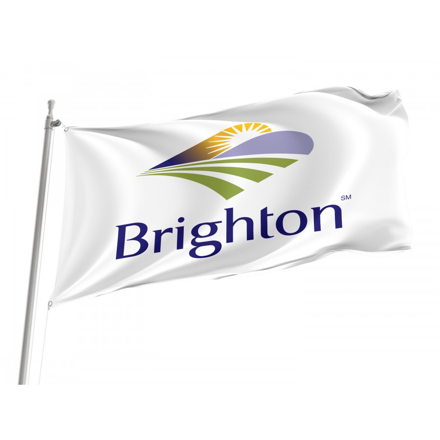 Flag of Brighton, Colorado, Patriotic Flags, Unique Design Print, Flags for Indoor & Outdoor Use