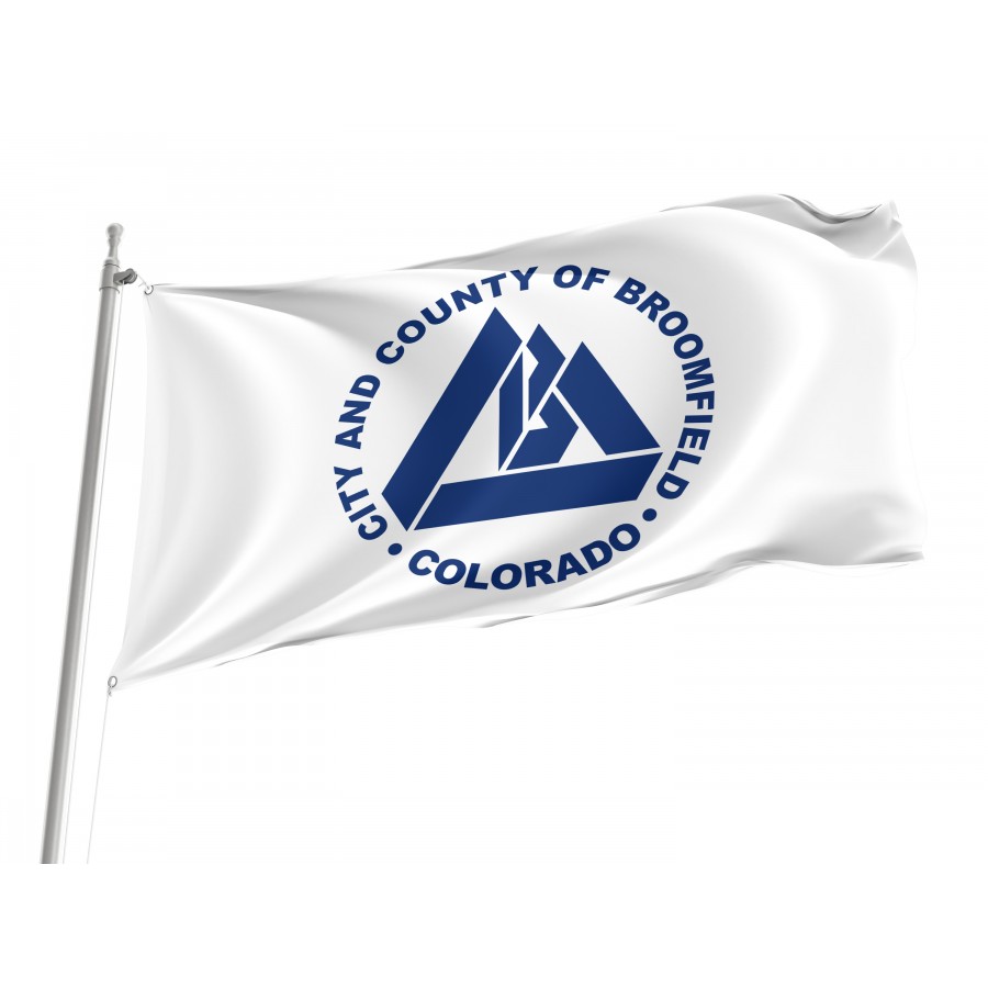 Flag of Broomfield, Colorado, Patriotic Flags, Unique Design Print, Flags for Indoor & Outdoor Use