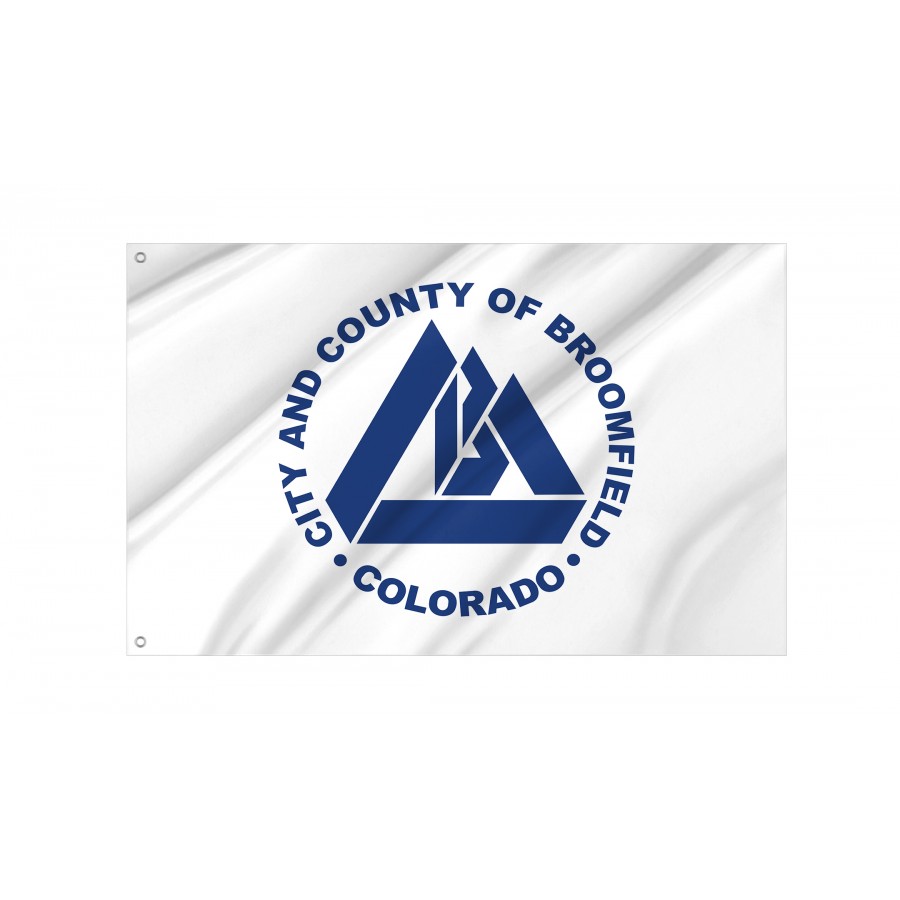 Flag of Broomfield, Colorado, Patriotic Flags, Unique Design Print, Flags for Indoor & Outdoor Use