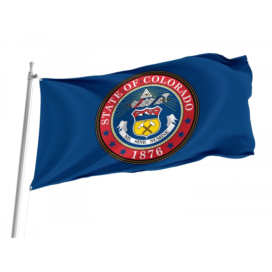 Flag of Colorado 1876-1907, Patriotic Flags, Unique Design Print, Flags for Indoor & Outdoor Use