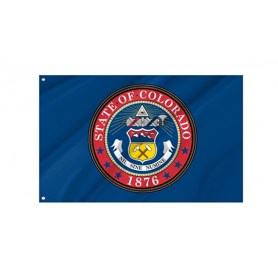 Flag of Colorado 1876-1907, Patriotic Flags, Unique Design Print, Flags for Indoor & Outdoor Use