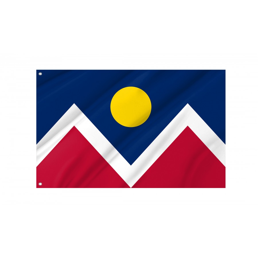 Flag of Denver, Colorado, Patriotic Flags, Unique Design Print, Flags for Indoor & Outdoor Use