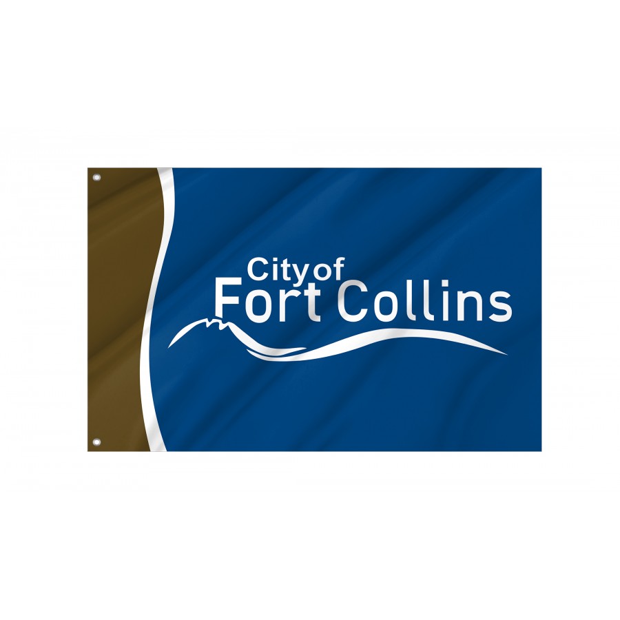 Flag of Collins, Colorado, Patriotic Flags, Unique Design Print, Flags for Indoor & Outdoor Use