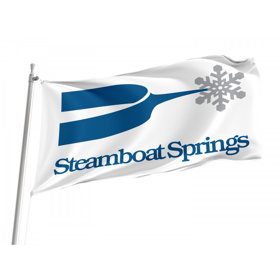 Flag of Steamboat Springs, Colorado, Patriotic Flags, Unique Design Print, Flags for Indoor & Outdoor Use