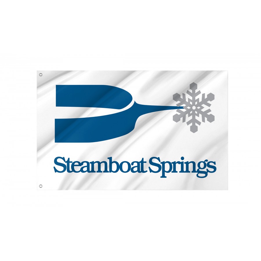 Flag of Steamboat Springs, Colorado, Patriotic Flags, Unique Design Print, Flags for Indoor & Outdoor Use