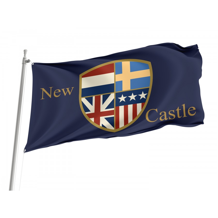 Flag of New Castle, Delaware, Patriotic Flags, Unique Design Print, Flags for Indoor & Outdoor Use
