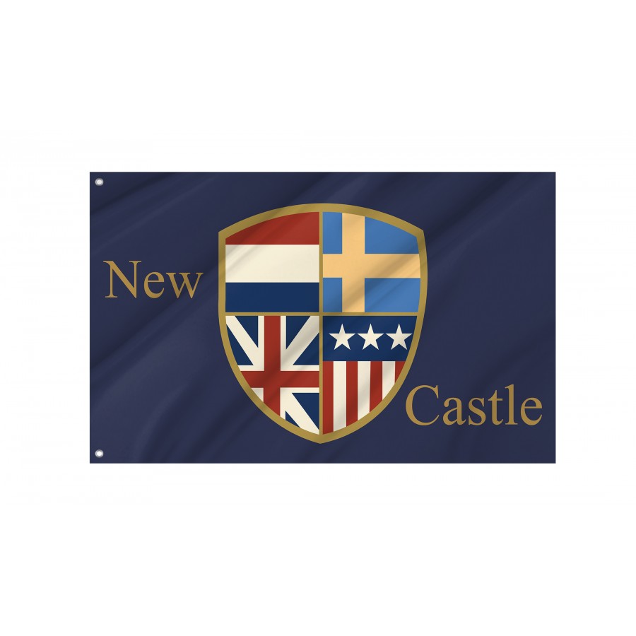 Flag of New Castle, Delaware, Patriotic Flags, Unique Design Print, Flags for Indoor & Outdoor Use