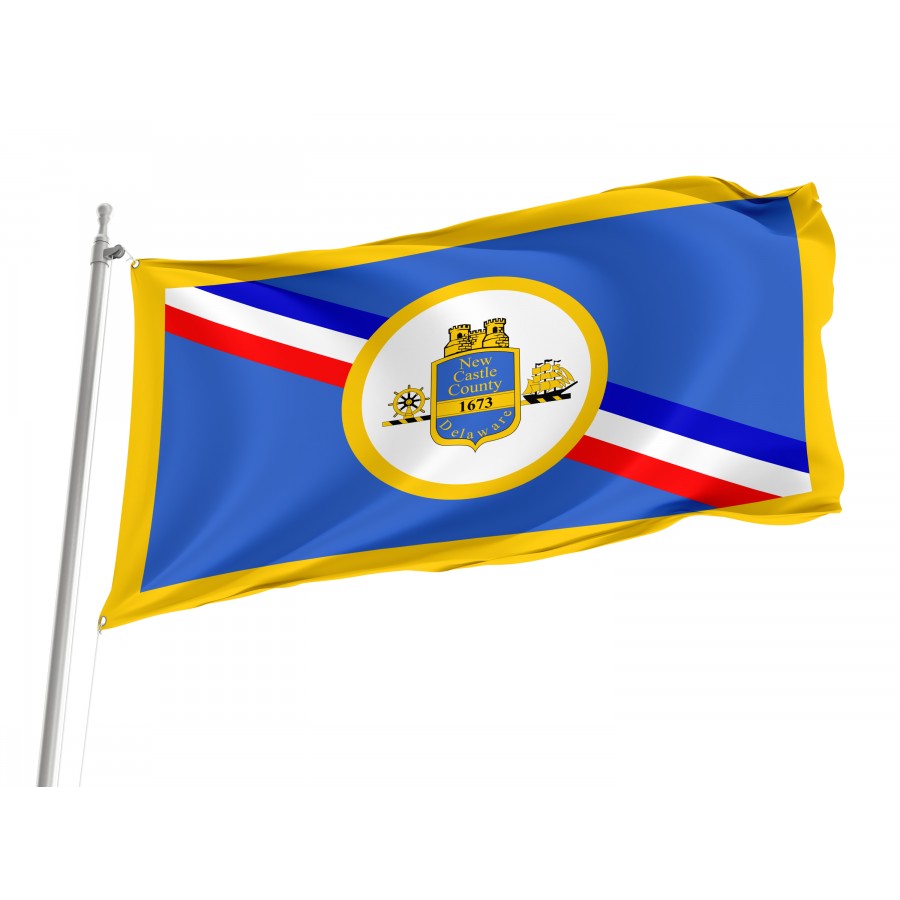 Flag of New Castle County, Delaware, Patriotic Flags, Unique Design Print, Flags for Indoor & Outdoor Use