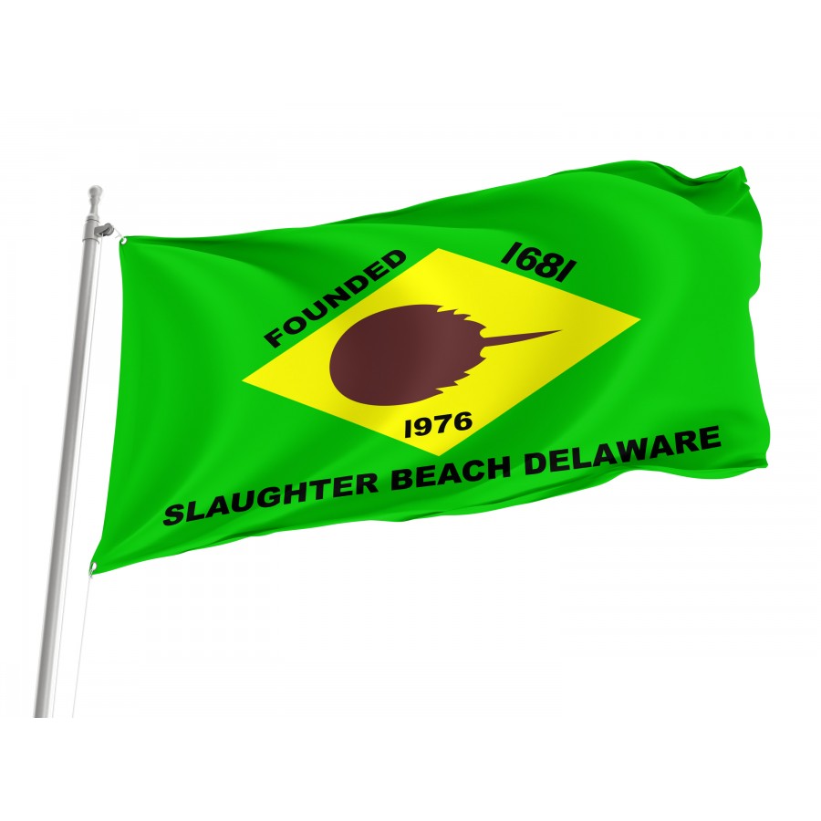 Flag of Slaughter Beach, Delaware, Patriotic Flags, Unique Design Print, Flags for Indoor & Outdoor Use