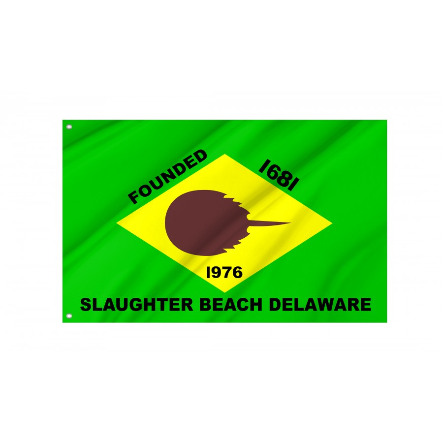 Flag of Slaughter Beach, Delaware, Patriotic Flags, Unique Design Print, Flags for Indoor & Outdoor Use